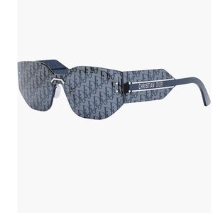 Christian Dior Dior Club M6U Shield Sunglasses Unisex Palladium Logo 142-0-145